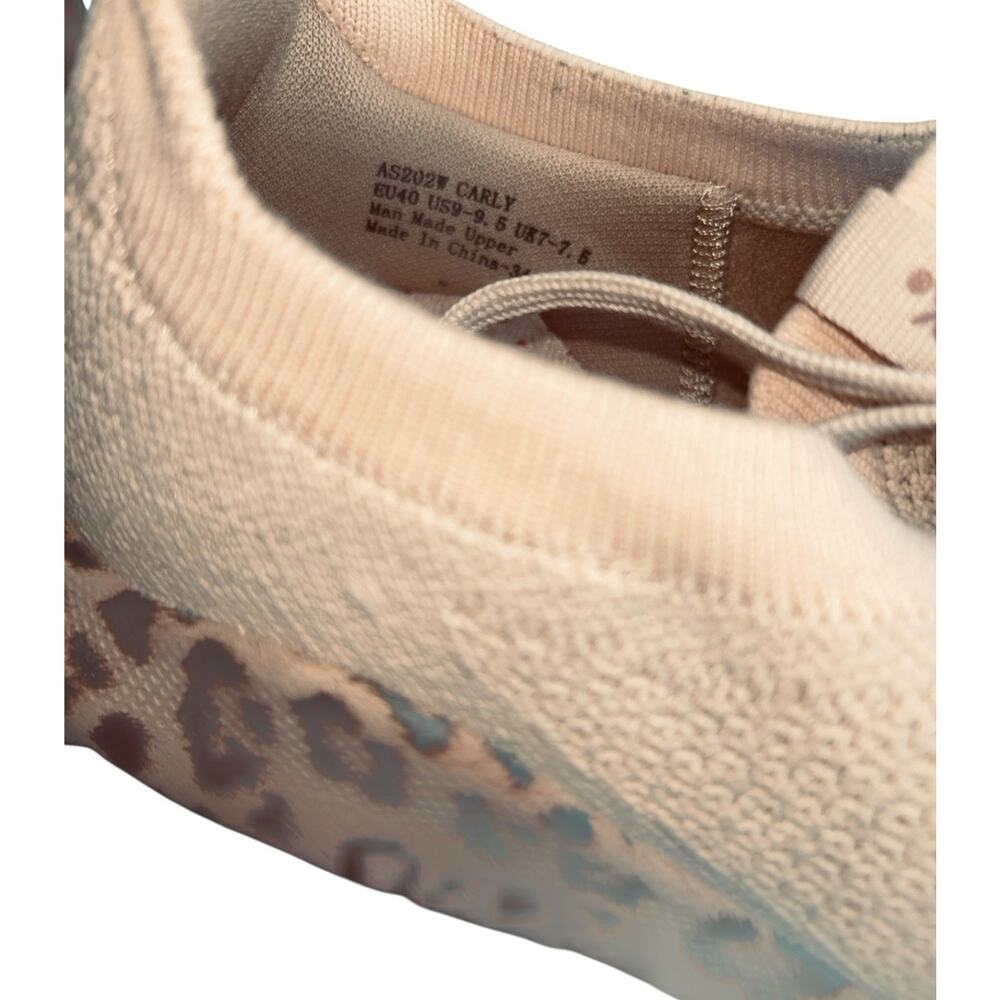 Aetrex Women’s Carly Athletic Mesh Arch Support Beige/Leopard Sneakers Sz. 9-9.5 - Picture 5 of 12